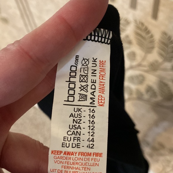 BOOHOO boutique NWT BOHO extra long skinny flares size 12 - Picture 5 of 6